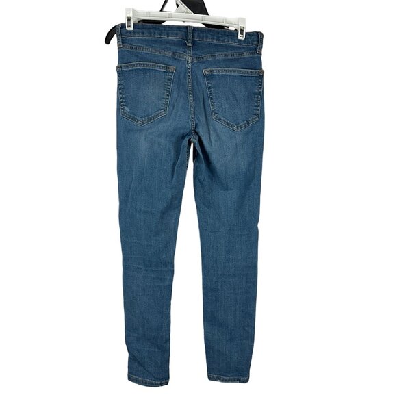 Topshop Jamie Moto High Waist Distressed Denim Jeans Women W28 L30 - Picture 7 of 7